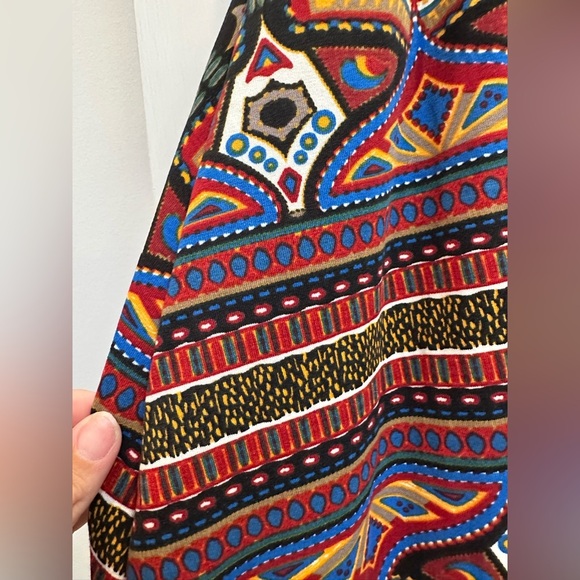 LuLaRoe Madison Pleated Skirt Pockets Boho Southwestern Aztec Size S NWT - Picture 10 of 10